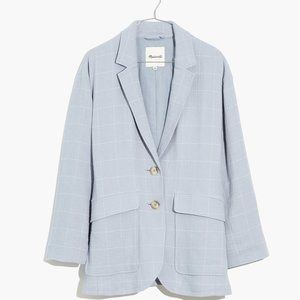 Madewell Plus Size Blazer, light blue
